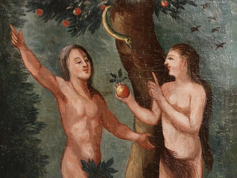 1733-Daniel Hisgen - Adamo ed Eva - Galleria della Chiesa evangelica di Atzbach, comune di Lahnau, Assia